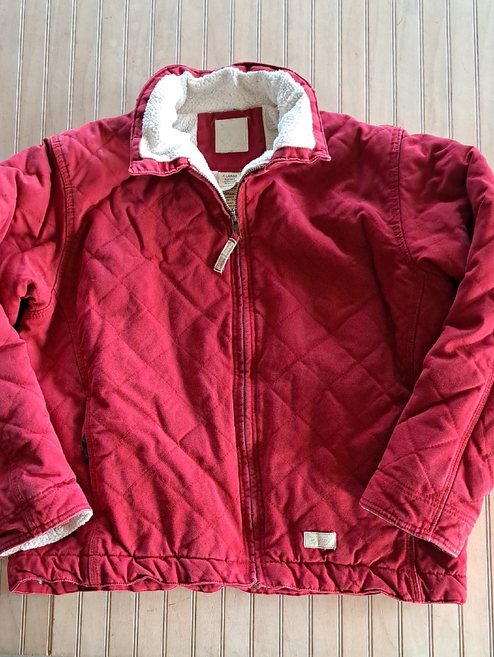 Sherpa Fleece Lined Quilted Cotton Barn Jacket Coat Casual Workwear Insulated